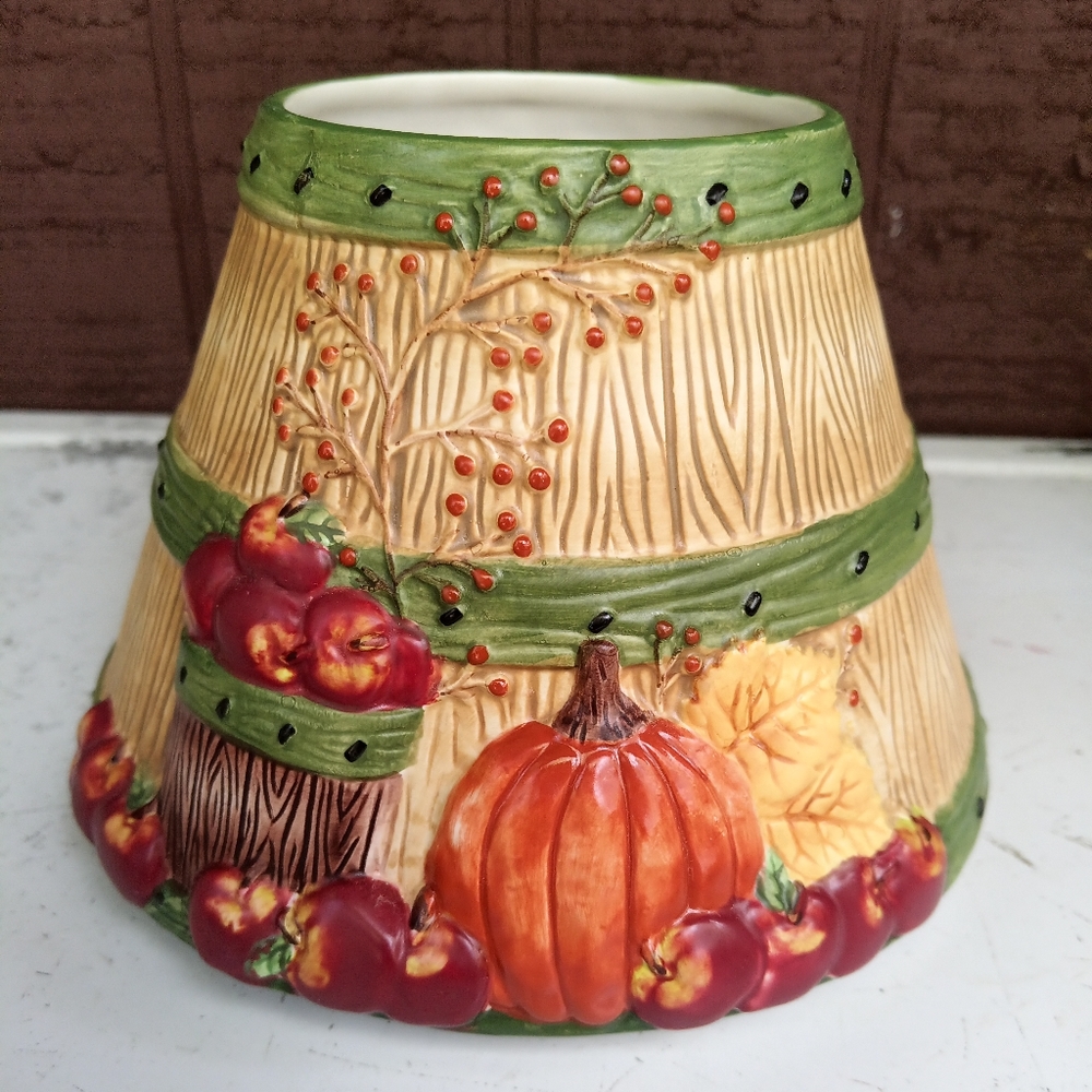 Yankee Candle shade/topper apples & pumpkin - Picture 3 of 7